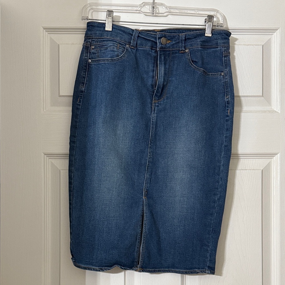 Denim Pencil Skirt